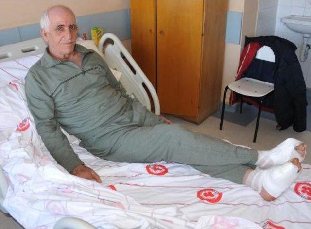 Ayakları Donan Köy Korucusu Hastanede Tedaviye Alındı
