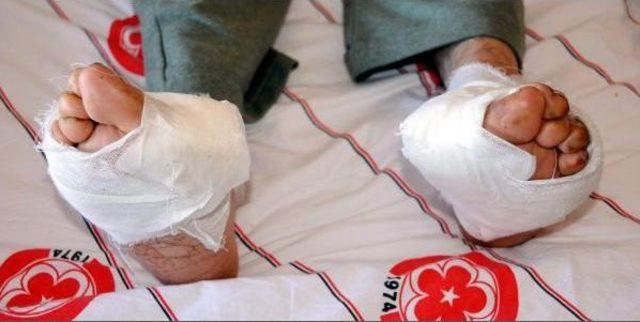 Ayakları Donan Köy Korucusu Hastanede Tedaviye Alındı