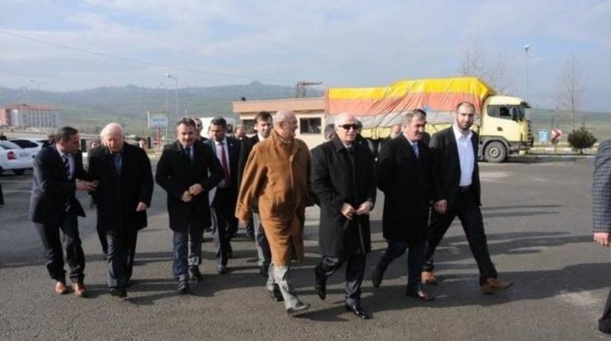 Vali Şahin Ve Başkan Yılmaz, Halde İncelemelerde Bulundu