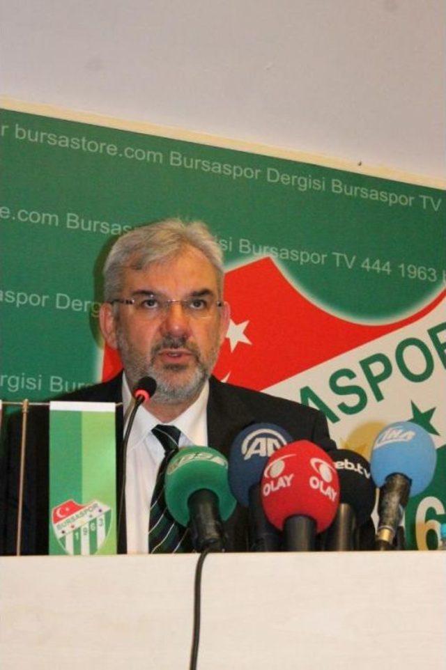 Bursaspor Başkanı Bölükbaşı: Bursaspor'un Satılık Futbolcusu Yok