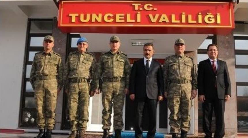 8. Kolordu Komutanı Uyar&rsquo;dan Tunceli Valisi Kaymak&rsquo;a Ziyaret