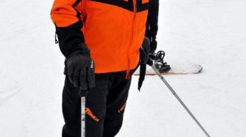 'yogi Kazım' Erciyes'te Kayakta