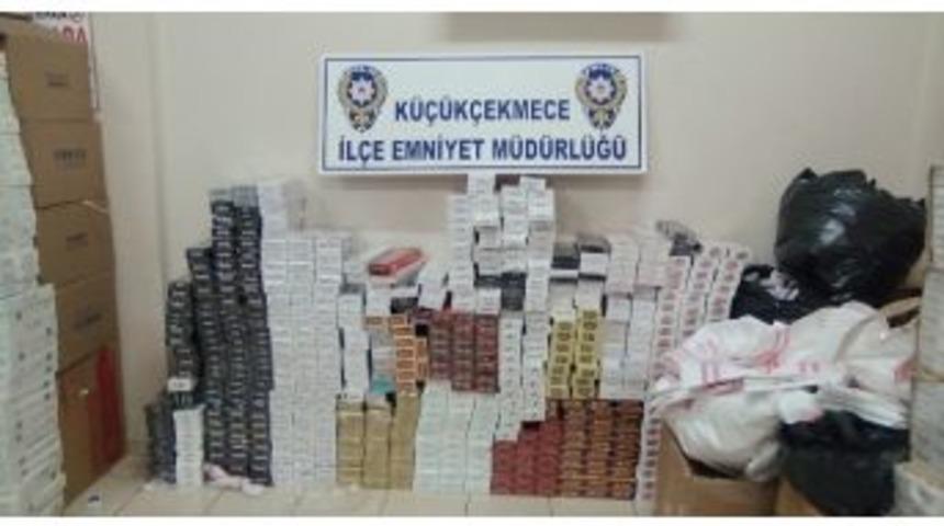 Küçükçekmece’de ’kaçak Sigara’ Operasyonu