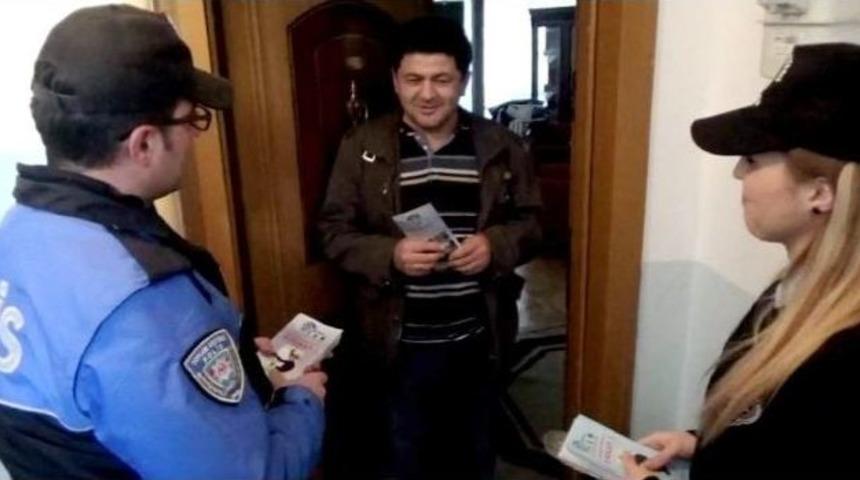 Bolu Polisi Kapı Kapı Gezerek Vatandaşları Uyarıyor