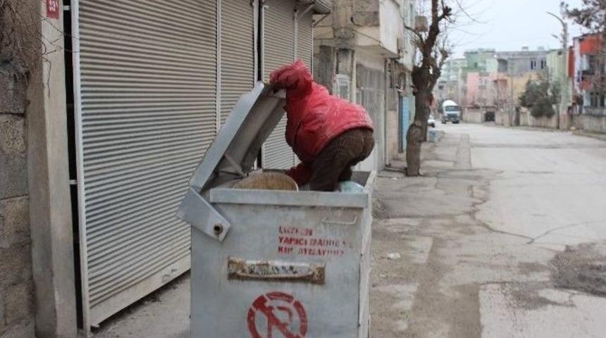 &Ccedil;&ouml;p Konteynırının İ&ccedil;erisinde İ&ccedil;ler Acısı Manzara