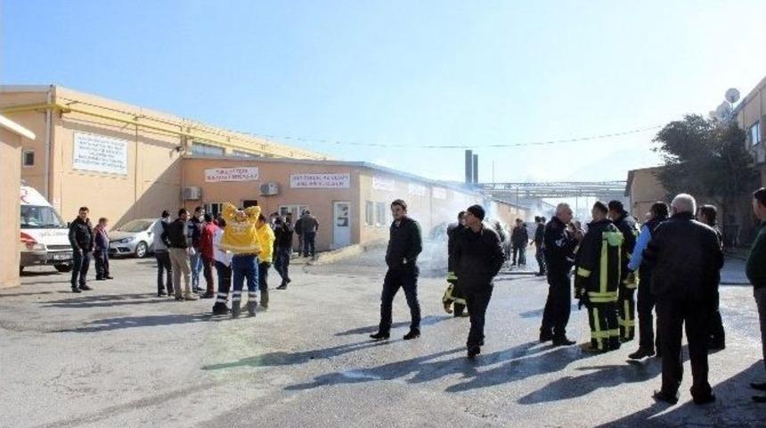 Tekstil Fabrikasında Yangın