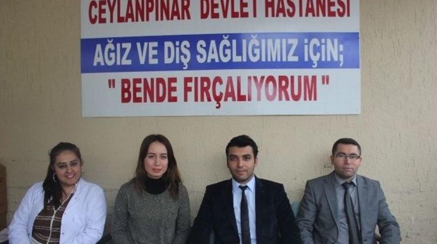 Ceylanpınar Devlet Hastanesi&rsquo;nde Bedava Diş Macunu Ve Diş Fır&ccedil;ası Dağıtıldı