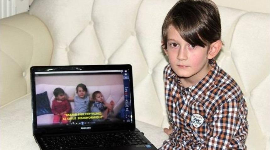 Babasından Karne Hediyesi Alabilmek İ&ccedil;in Klip Hazırladı