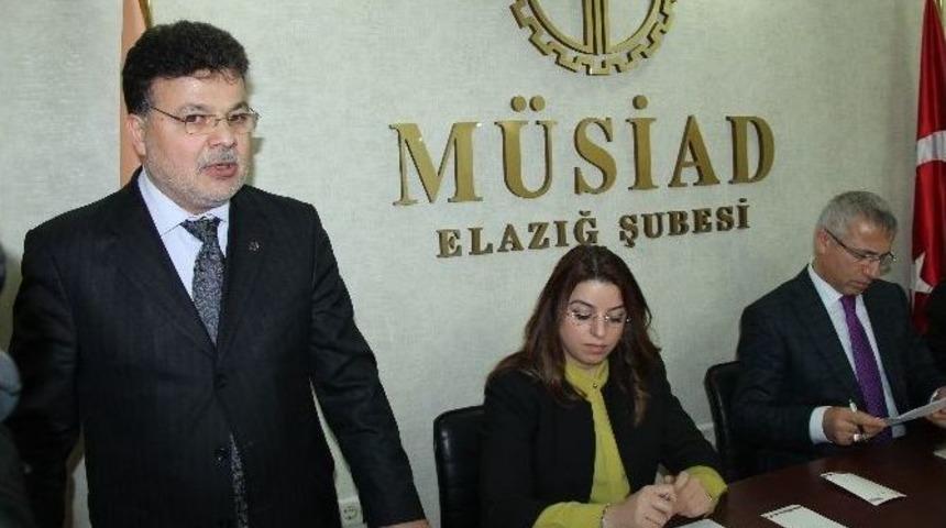 M&uuml;siad Elazığ Şube Başkanı G&ouml;k, G&uuml;ven Tazeledi