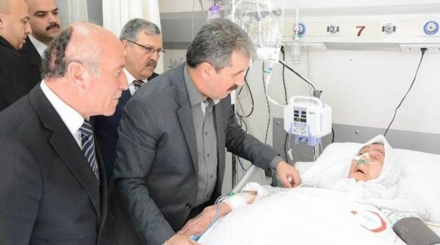 Bbp Genel Başkanı Destici, Fidan Yazıcıoğlu&rsquo;nu Ziyaret Etti