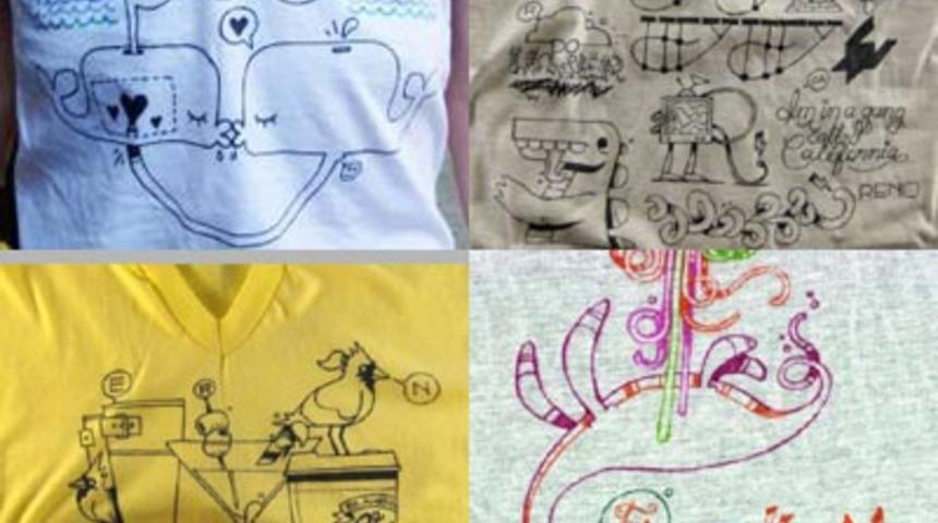 Tiş&ouml;rtte Karikat&uuml;r Modası