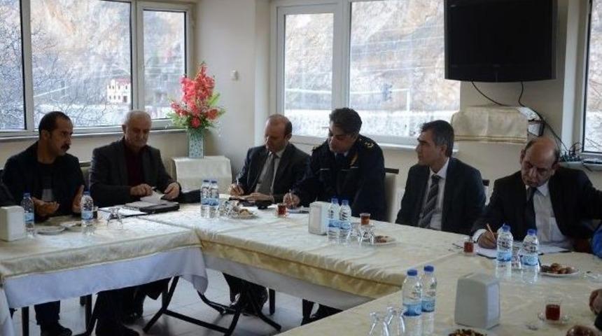 G&uuml;m&uuml;şhane Emniyetinden Muhtarlarla Huzur Toplantısı