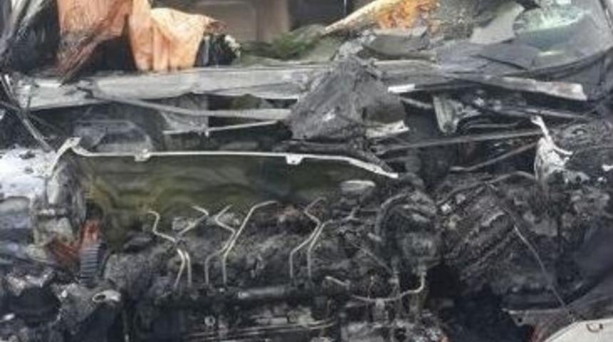 Seyir Halindeki Otomobil Yandı