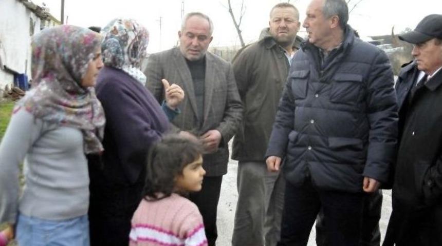 Chp&rsquo;li İnce Yıkılan Seraları Gezdi