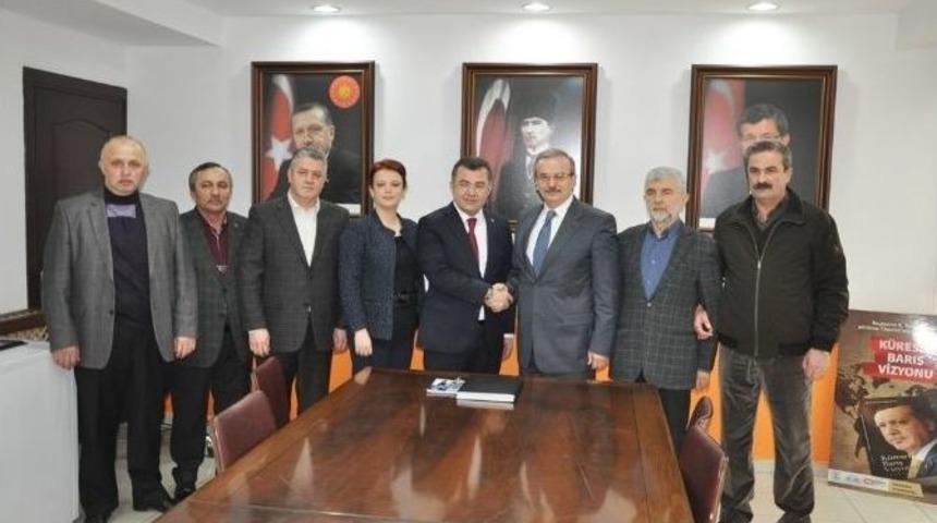 Dtso&rsquo;dan Ak Parti İl Başkanı Keskin&rsquo;e Hayırlı Olsun Ziyareti