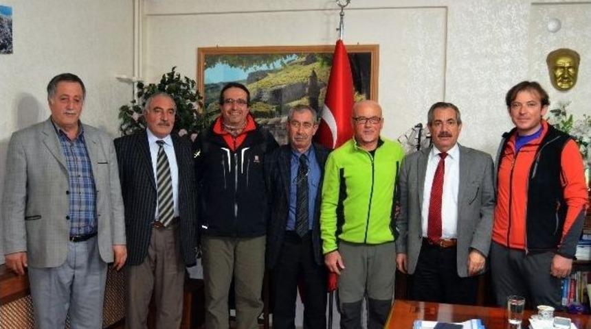 Dağcılardan Başkan G&uuml;rsoy&rsquo;a Teşekk&uuml;r Ziyareti