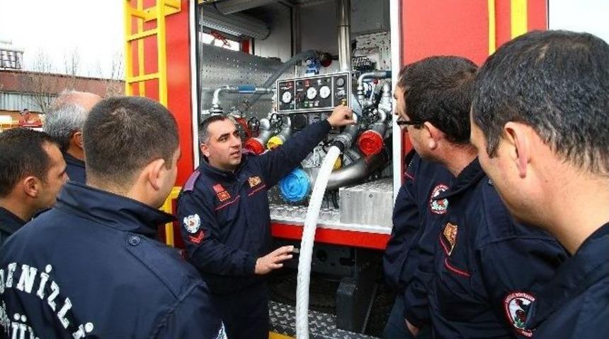 Personele Yeni İtfaiye Ara&ccedil;larının Eğitimi Verildi
