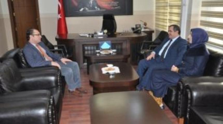 Rektör Akmaz’dan Kaymakam Arıkan’a Veda Ziyareti