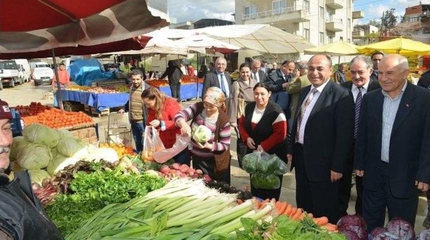 Başkan Aslan, Pazarcı Esnafının Sıkıntılarını Dinledi