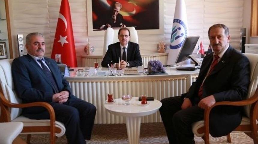 Mhp İl Yönetiminden Rektör Coşkun’a Ziyaret