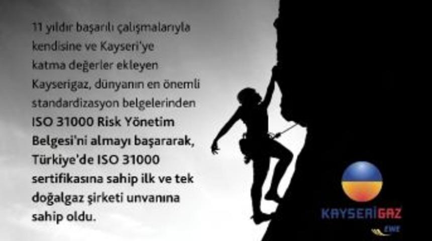 Sekt&ouml;r&uuml;n İlk Ve Tek Belgesi Kayserigaz&rsquo;da