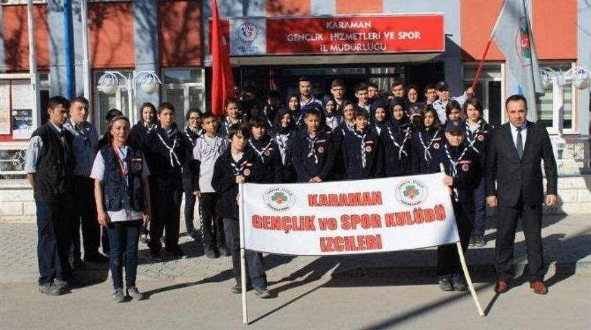 Karamanlı İzciler Ermenek&rsquo;e Gitti