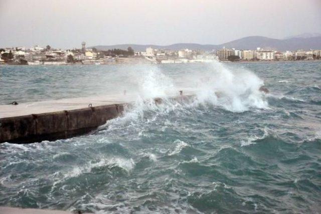 Didim'de Şiddetli Rüzgar Hayatı Olumsuz Etkiliyor