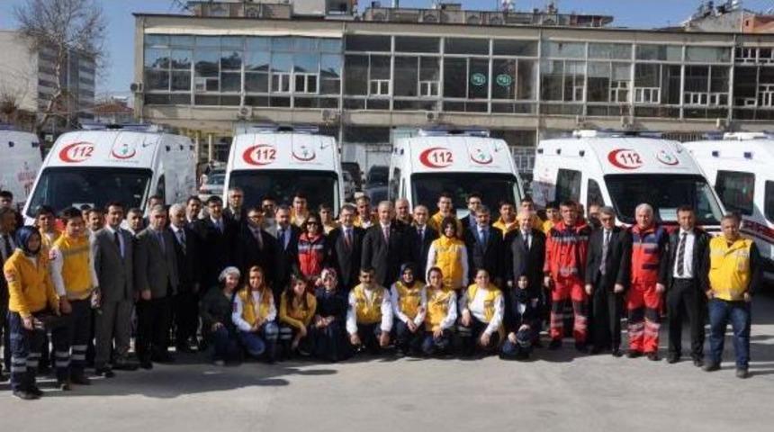 Adıyaman'da 9 Yeni Ambulans Hizmete Başladı