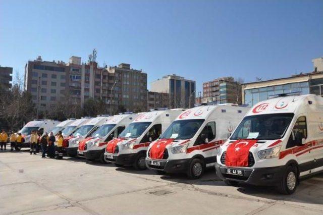 Adıyaman'da 9 Yeni Ambulans Hizmete Başladı