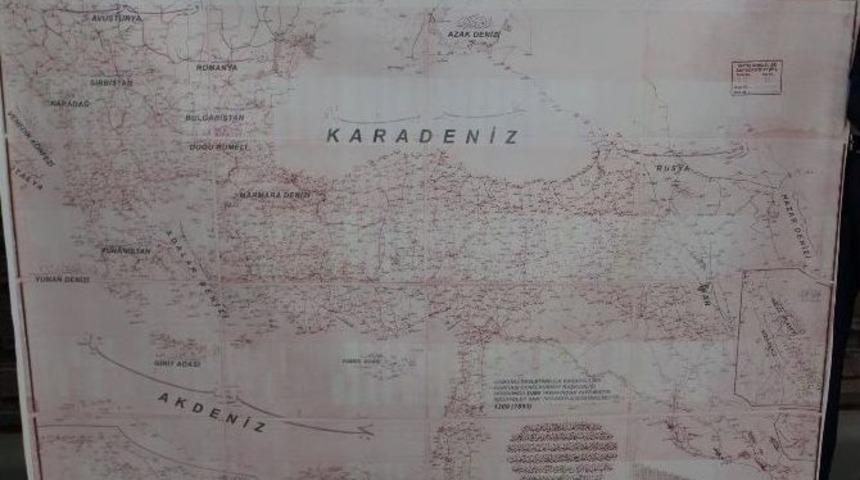 Şahiner&rsquo;e Osmanlı Karayolları Haritası Hediye Edildi