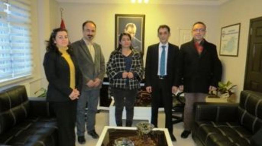 K&uuml;re Dağları Proje Ekibinden Kaymakam Eser&rsquo;e Ziyaret