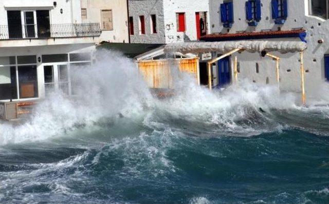 Bodrum da Fırtına Etkili Oluyor 2