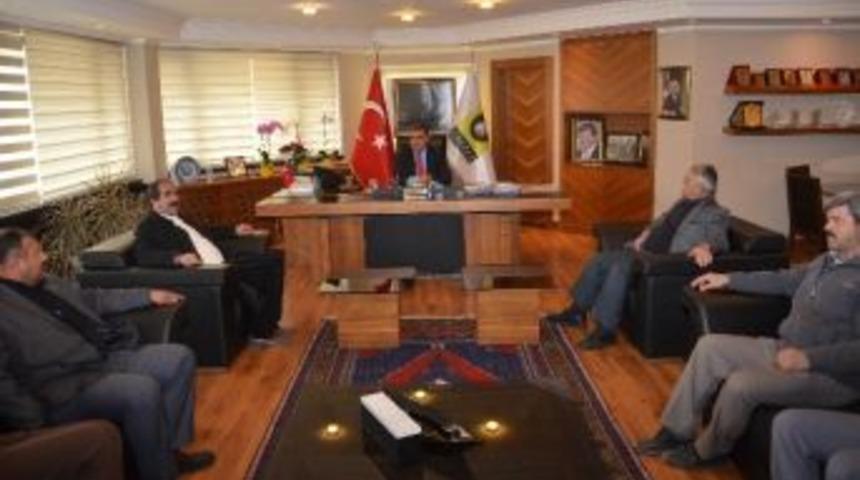 Ziraat Odası Başkan Adayı &Ccedil;elik&rsquo;ten Başkan &Ouml;zg&uuml;ven&rsquo;i Ziyaret