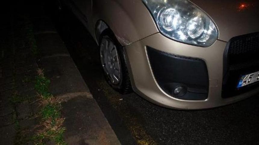 Otomobillerin Lastiklerini Patlattılar