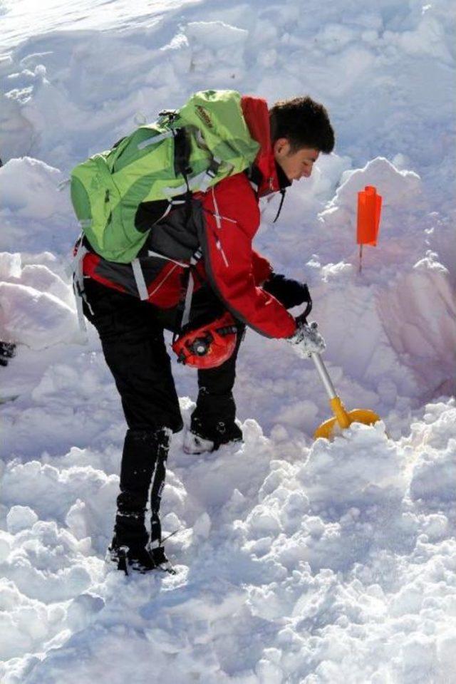 Erciyes Kayak Merkezi’Nde Çığ Tatbikatı