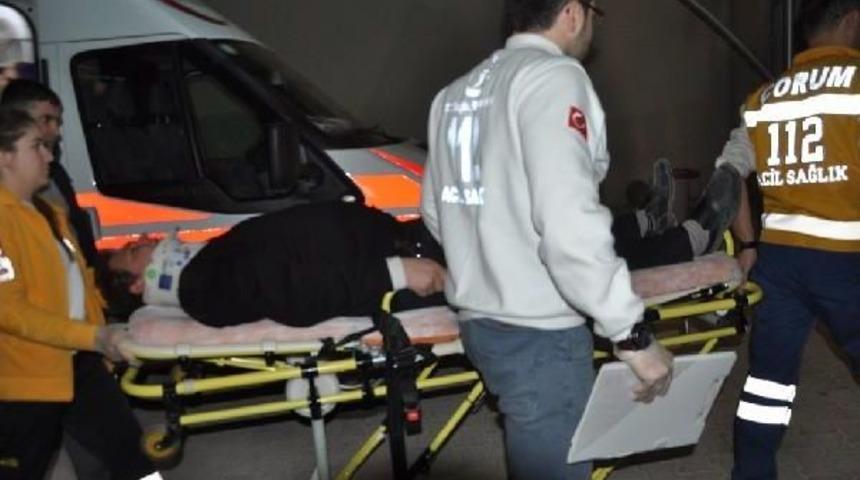 &Ccedil;orum'da Belediye Şantiyesinde &Ouml;zel G&uuml;venlik G&ouml;revlisine Saldırı