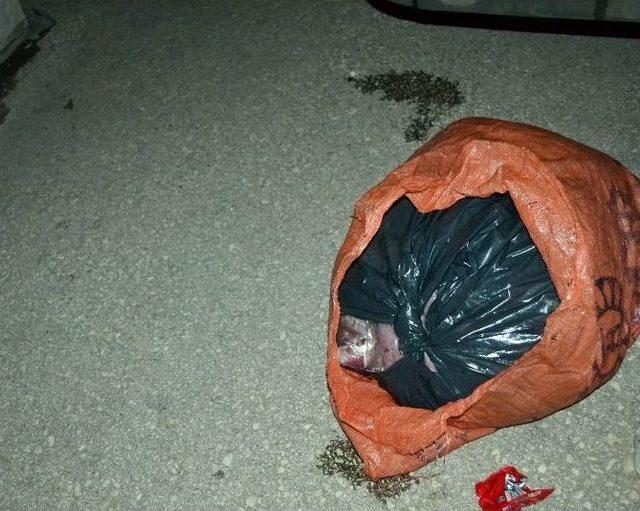 1 Ton Kaçak Eti İstanbul’a Götürmeye Çalışırken Yakalandılar