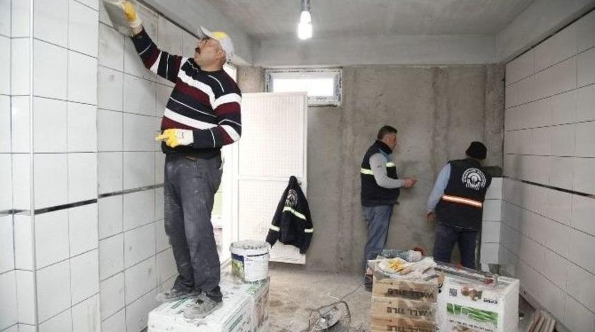 Odunpazarı Belediyesi&rsquo;nin Camilerde Onarım &Ccedil;alışması