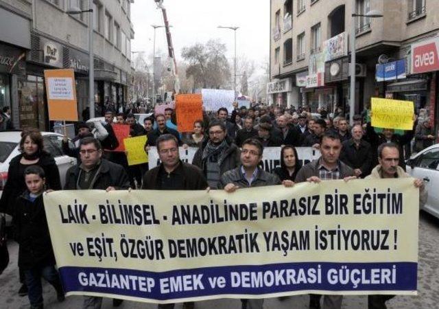 Gaziantep'te Ana Dilde Eğitim Yürüyüşü