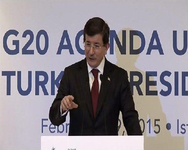 Davutoğlu, G20 Toplantısında Konuştu