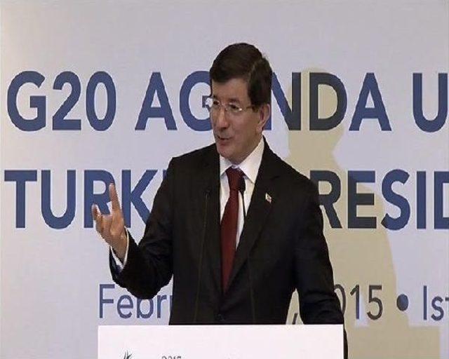 Davutoğlu, G20 Toplantısında Konuştu