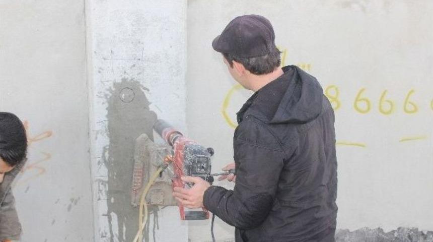 Çerkezköy’de Kapalı Spor Salonuna Deprem Dayanıklılık Testi Yapıldı