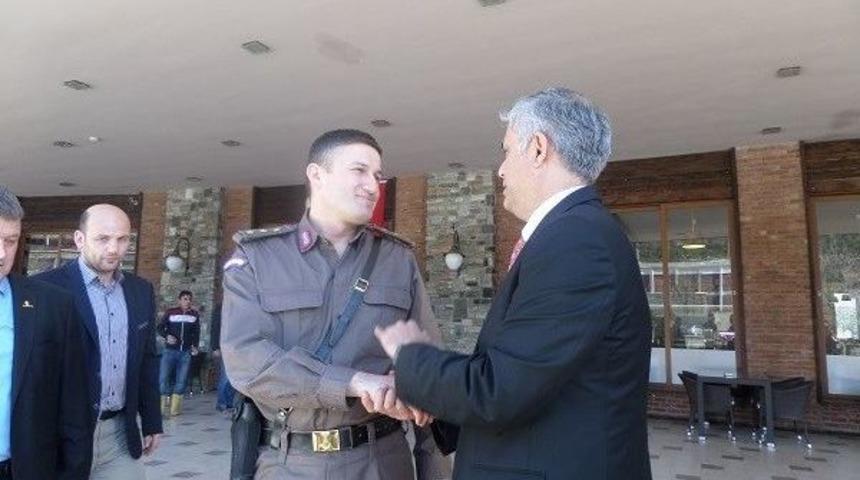 Başkan Yaman, Merkez Jandarma Komutanlığı&rsquo;daki R&uuml;tbeli Subaylarla Bir Araya Geldi