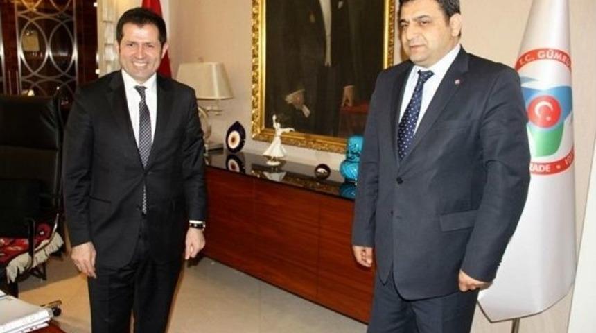 Rekt&ouml;r La&ccedil;iner, M&uuml;steşar Altunyaldız İle G&ouml;r&uuml;şt&uuml;