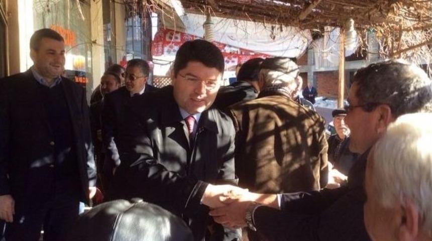 Milletvekili Tun&ccedil;, Ulus İl&ccedil;esinde Ziyaretlerde Bulundu