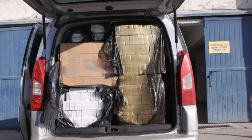 Erzincan&rsquo;da 11 Bin 30 Paket Ka&ccedil;ak Sigara Ele Ge&ccedil;irildi