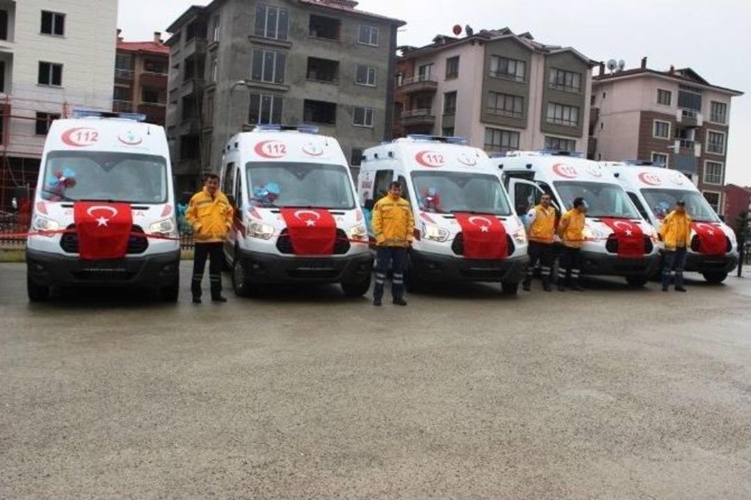 Bartın&rsquo;da 5 Yeni Ambulans Hizmete Girdi