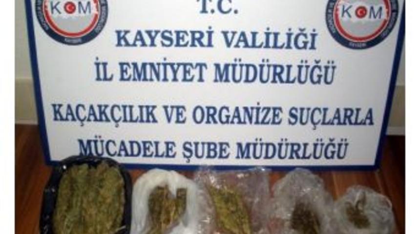 Kayseri&rsquo;De Uyuşturucu Operasyonları; 1 Tutuklama, 12 G&ouml;zaltı