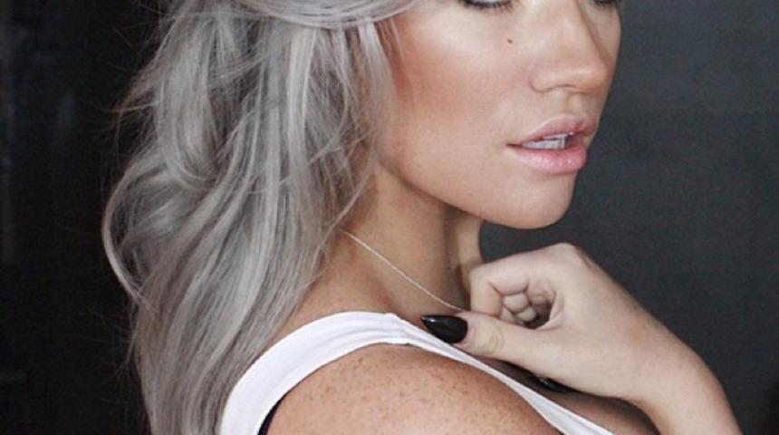 Yılın trendi gri sa&ccedil; modelleri