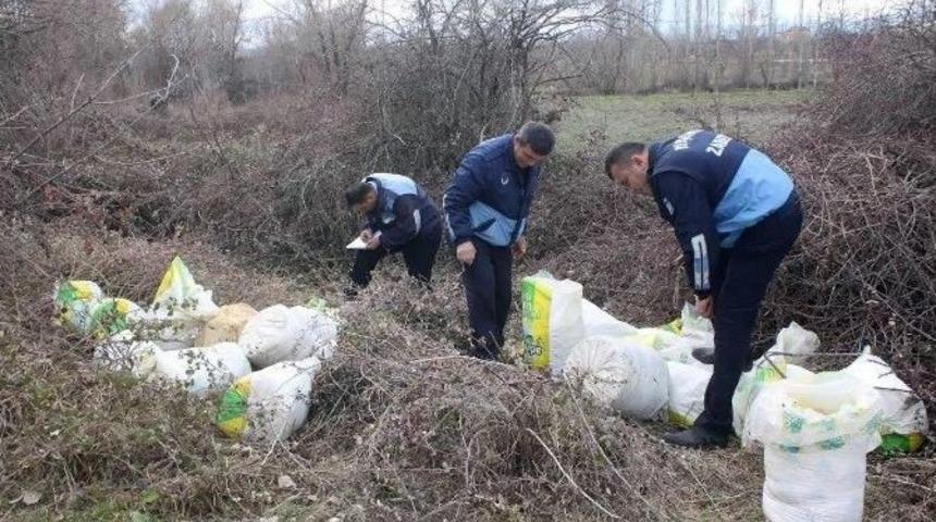 &Ccedil;alılıklar Arasında 24 &Ccedil;uval Bozuk Tulum Peyniri Bulundu